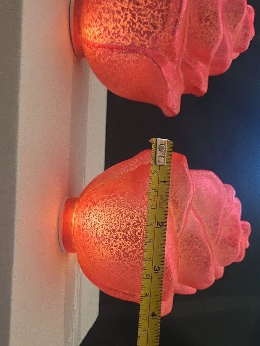 Set of 2 Illuminated Mercury Glass Roses by Valerie
